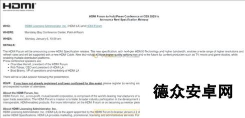 HDMI 2.2官宣！7年了 第一次重大升级