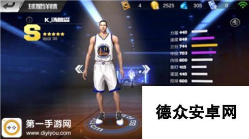 最强NBA手游三分射手克莱汤普森球星分析