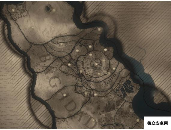 《刺客信条：幻景》地图收集标注 鸟瞰点收集品商人位置地图指引